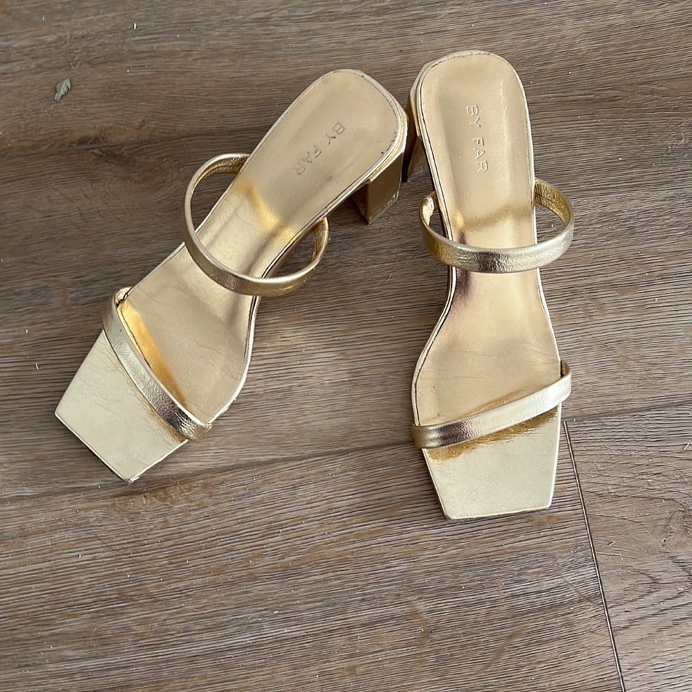 By Far Tanya Sandals Gold
